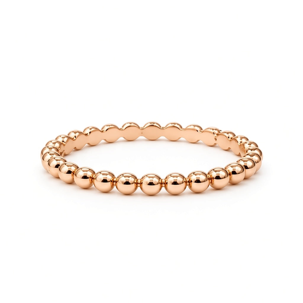 Anillo de mujer estilo bolitas