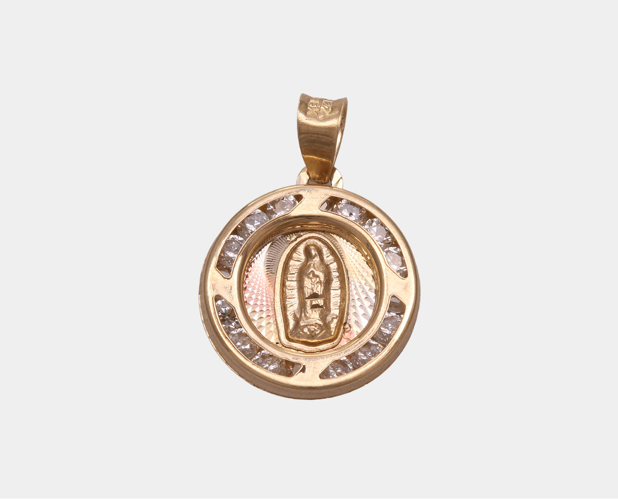 Medalla Redonda Virgen de Guadalupe Zirconia MY5B-MRVGPZ