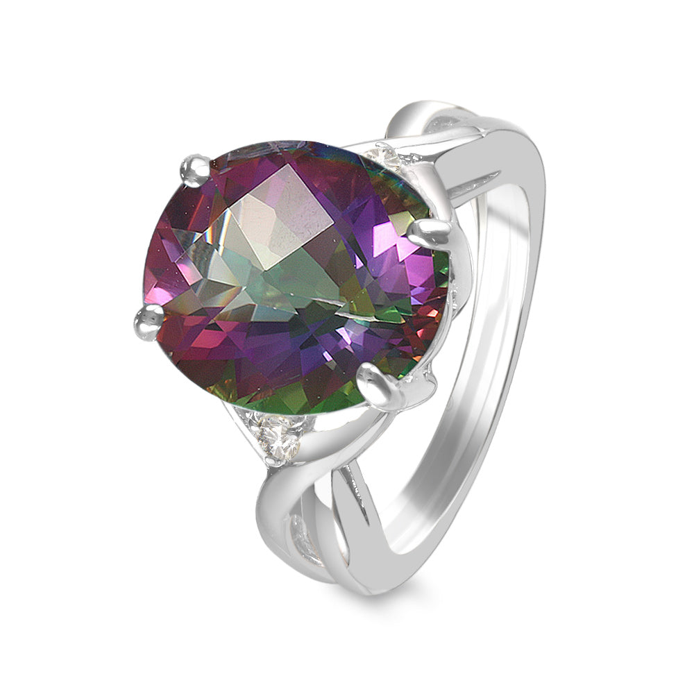 Anillo De Oro Rosa Con Amatista | Joyería Mapy