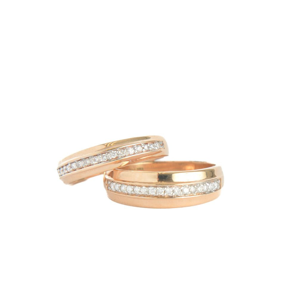 Argolla de matrimonio con diamantes