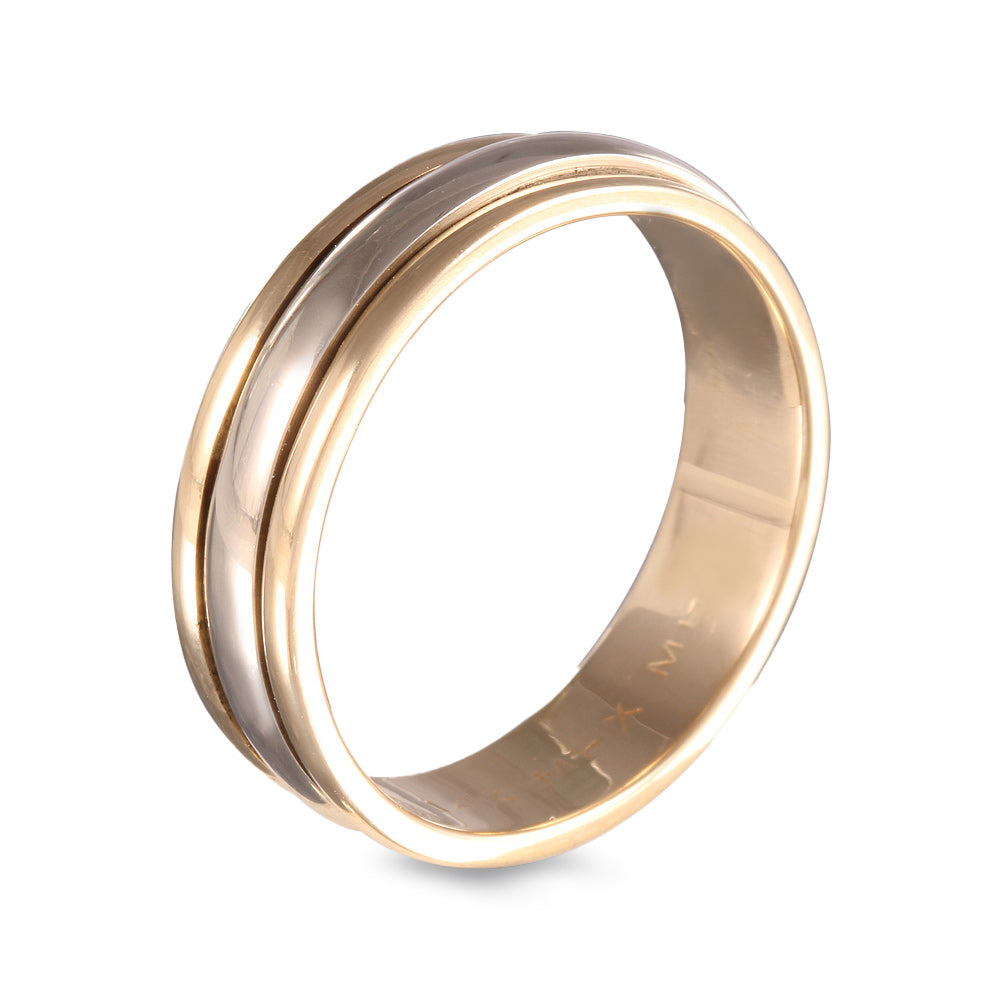 Argolla de matrimonio giratoria ancho 6 mm