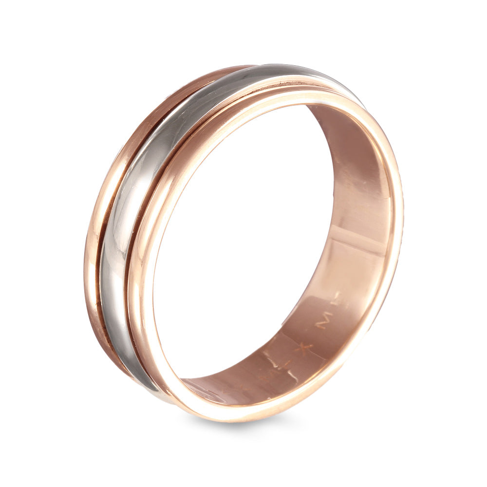 Argolla de matrimonio giratoria ancho 6 mm