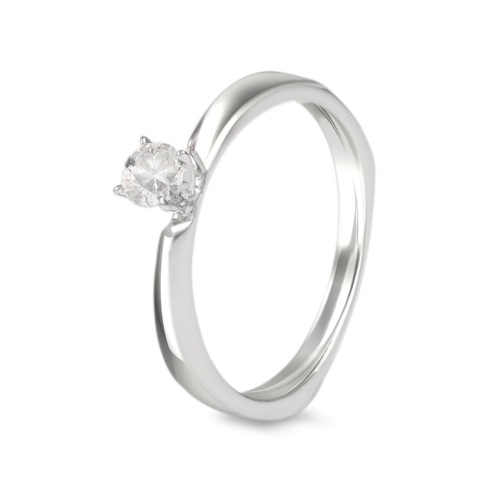 Anillo de compromiso solitario con diamante 0.22 ct