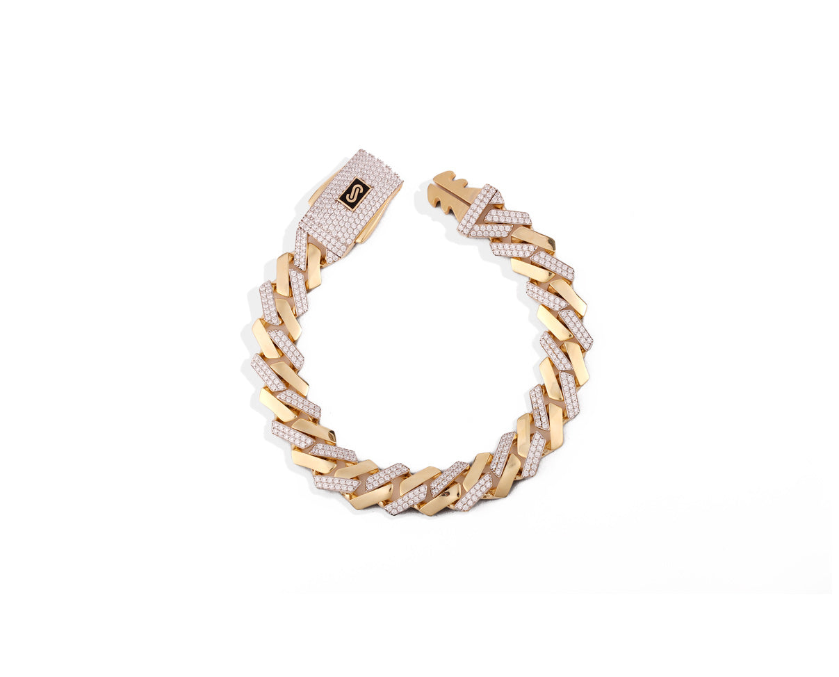 Esclava Monaco Chain estilo edge con circonia