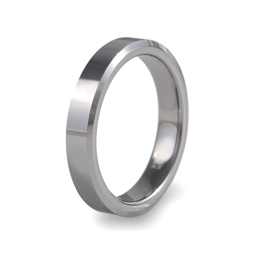 Argolla de matrimonio de tungsteno ancho 4 mm