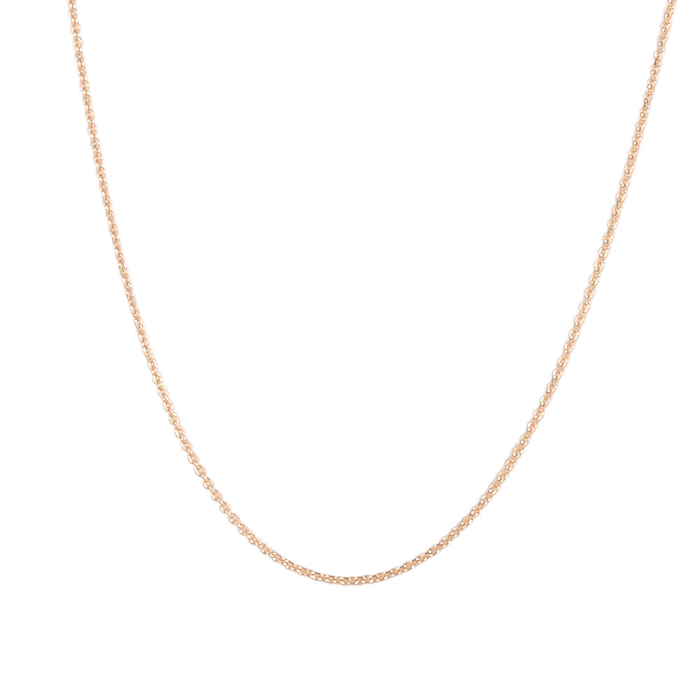Cadena delgada tejido rolo ancho 1 mm ideal para dije ligero