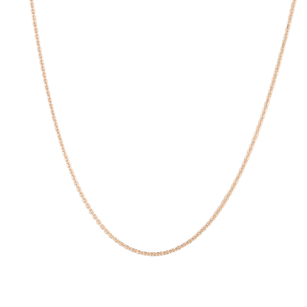 Cadena delgada tejido rolo ancho 1 mm ideal para dije ligero