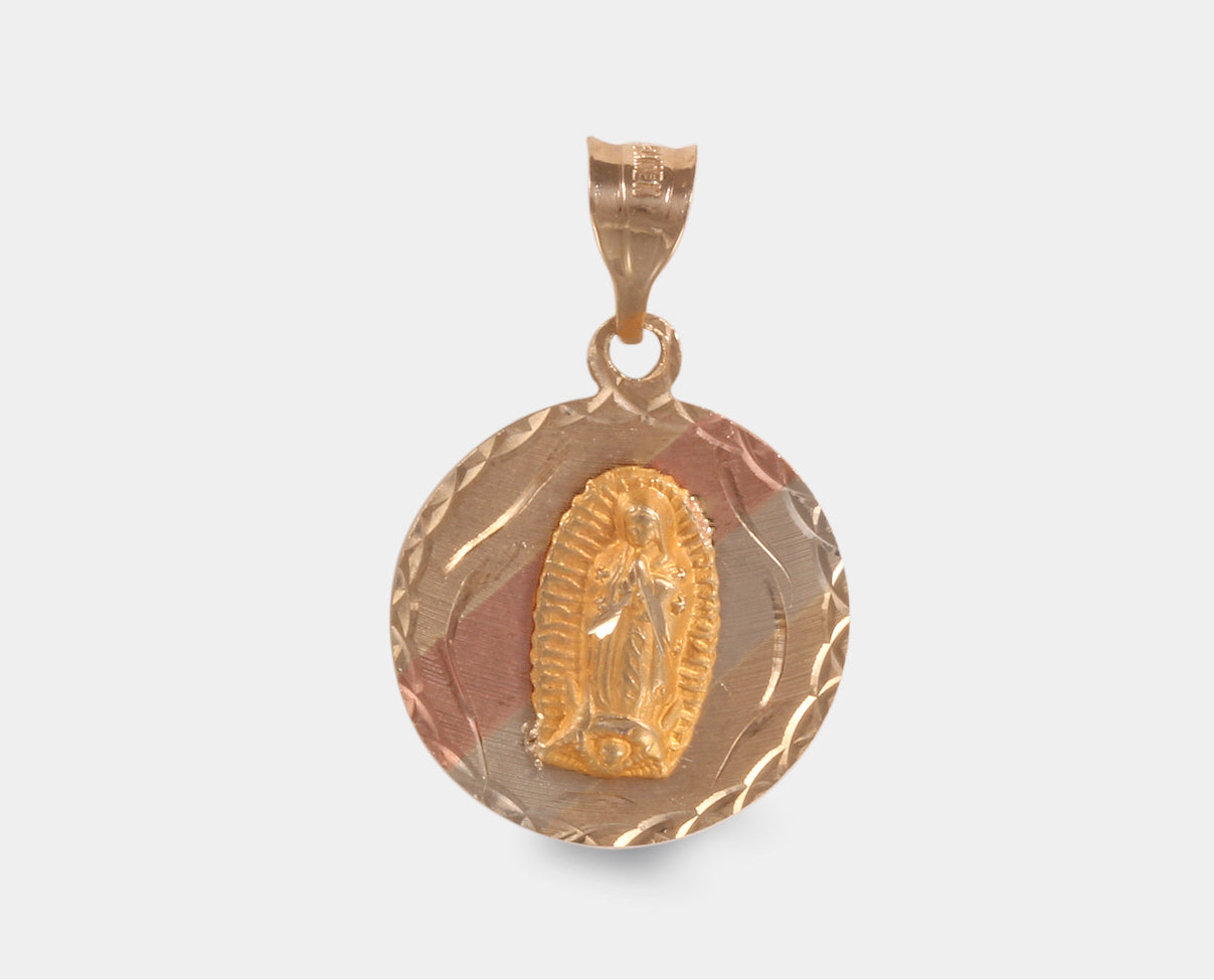 Medalla Virgen María Oro Florentino 10k MY5B-0945