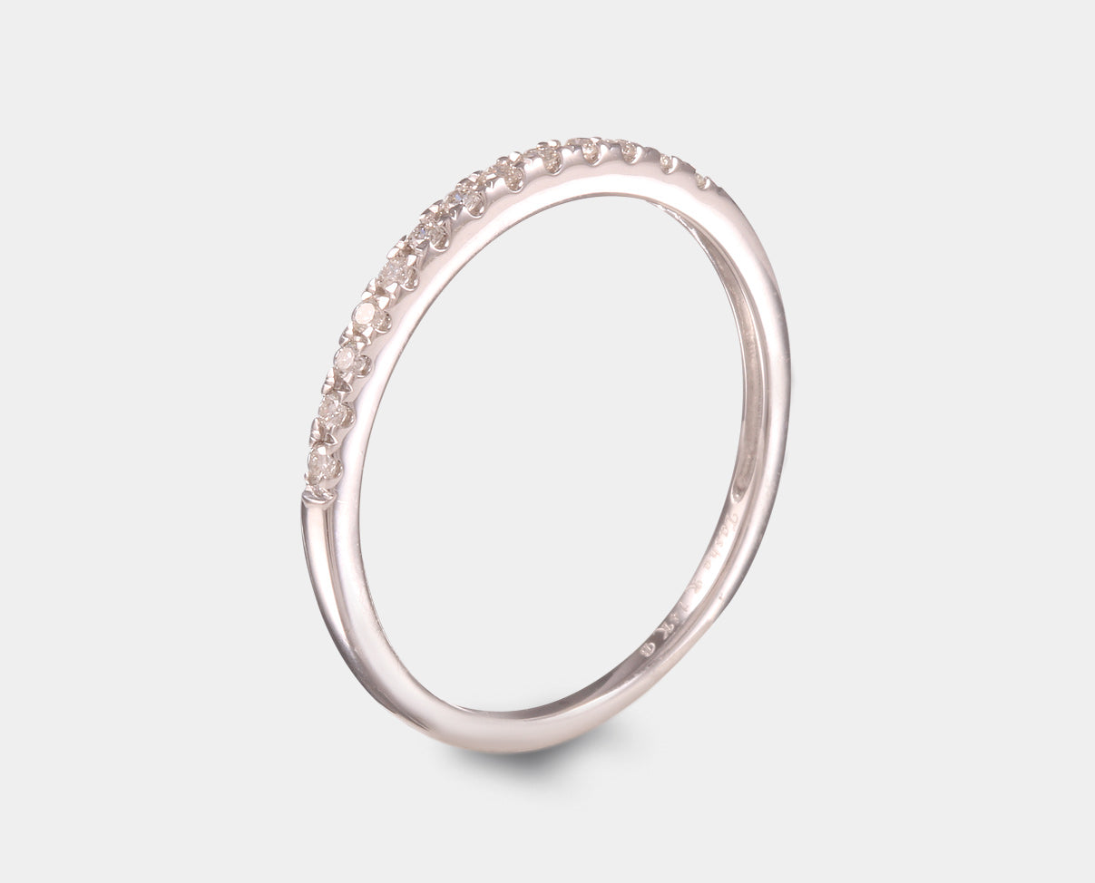 Duo anillo de compromiso y churumbela con diamantes 0.50 ct