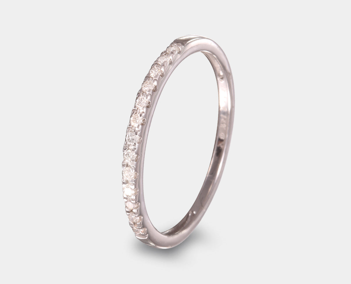 Duo anillo de compromiso y churumbela con diamantes 0.50 ct