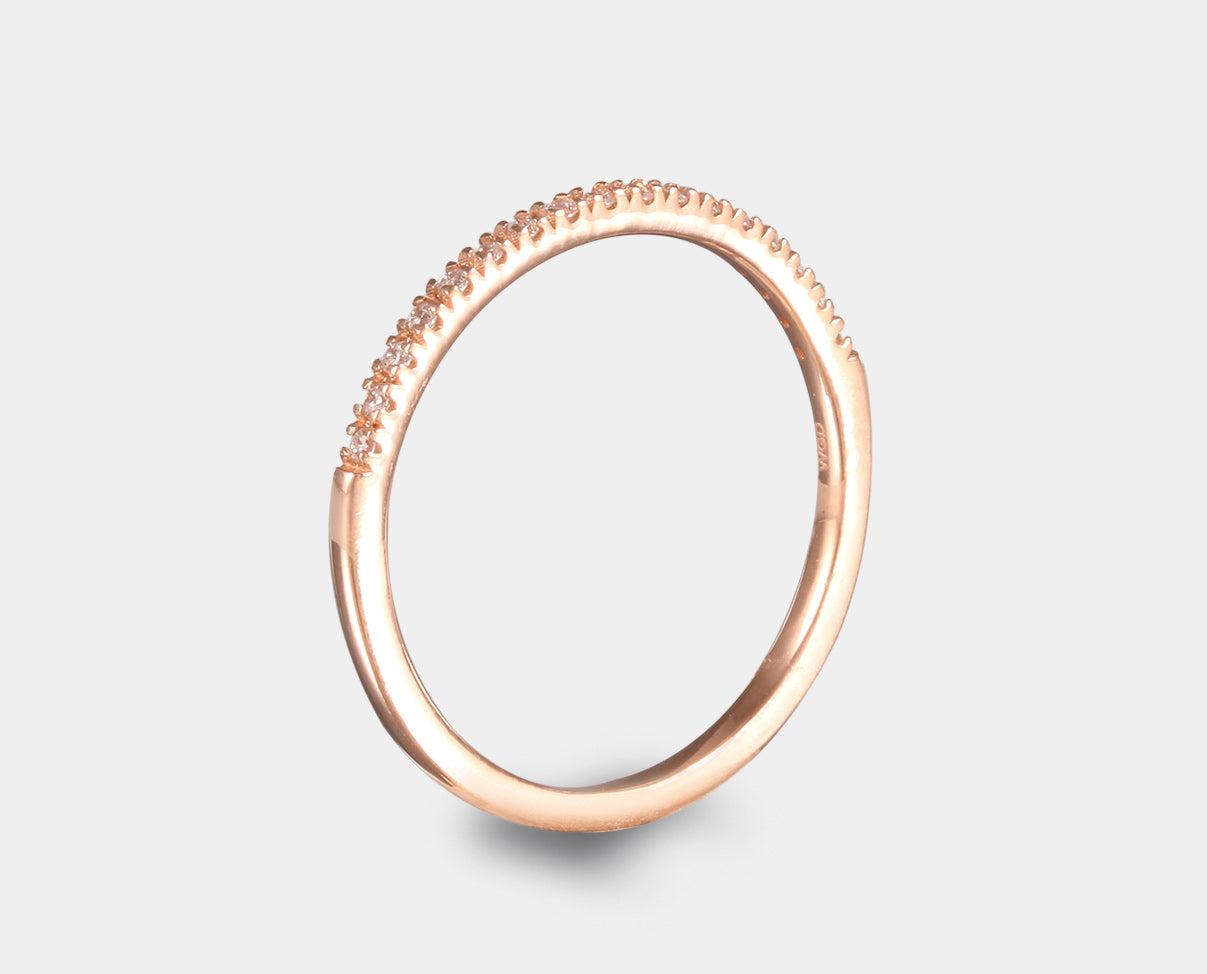 Duo anillo de compromiso y churumbela con diamantes 1.02 ct