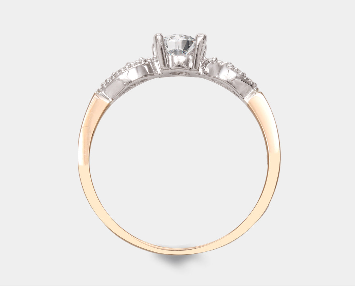 Duo anillo de compromiso y churumbela con circonia