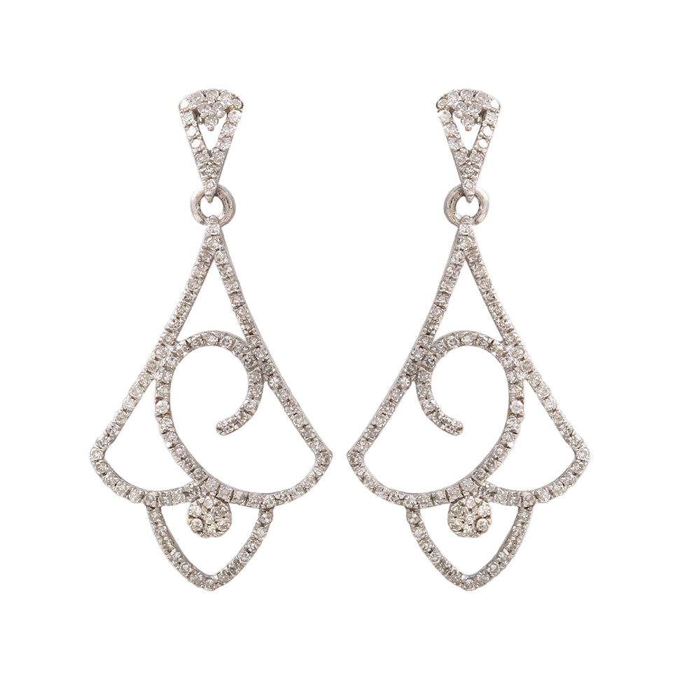 Aretes con diamantes, aretes para novia, aretes para dama.