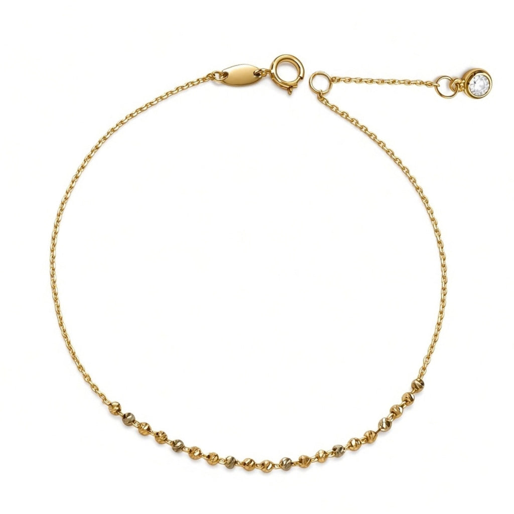Pulsera con esferas diamantadas
