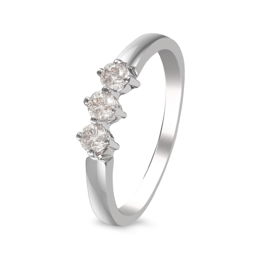Churumbela diseño con tres gemas con diamante