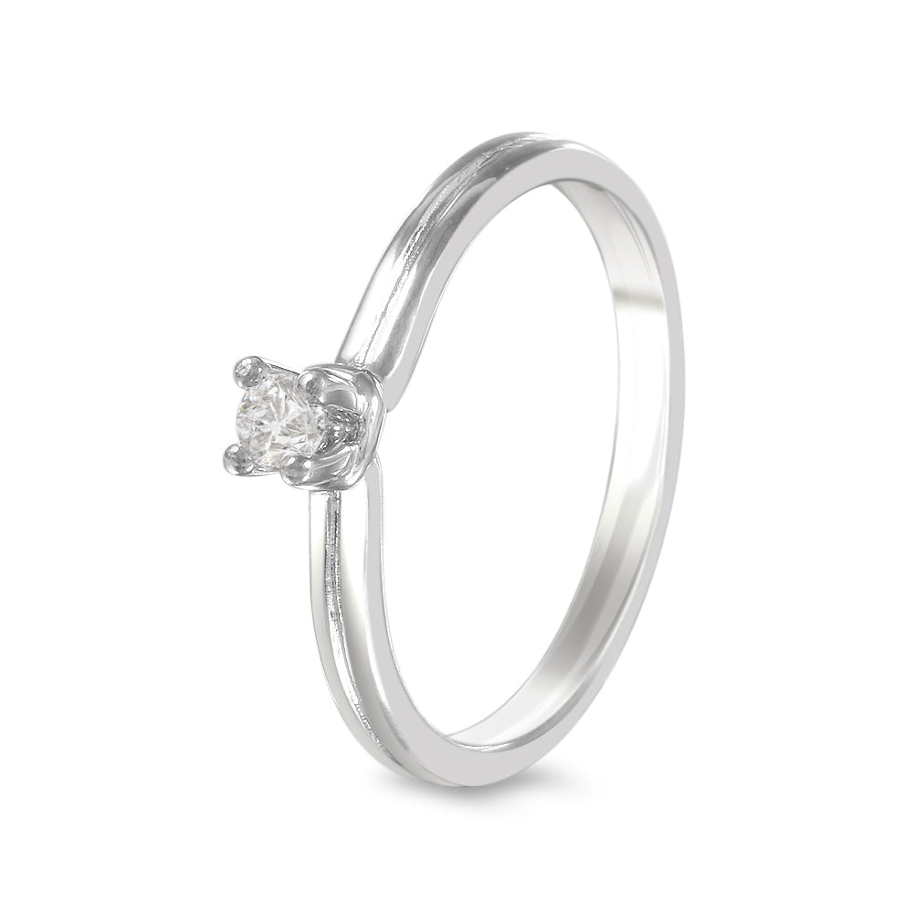 Anillo de compromiso solitario con diamante 0.10 ct