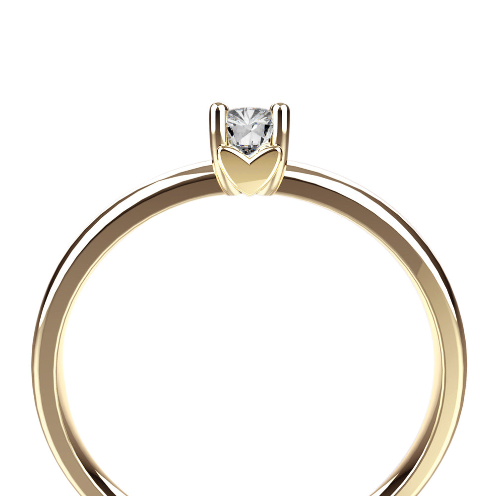 Anillo colección Mi Gema con diamante (Abril)