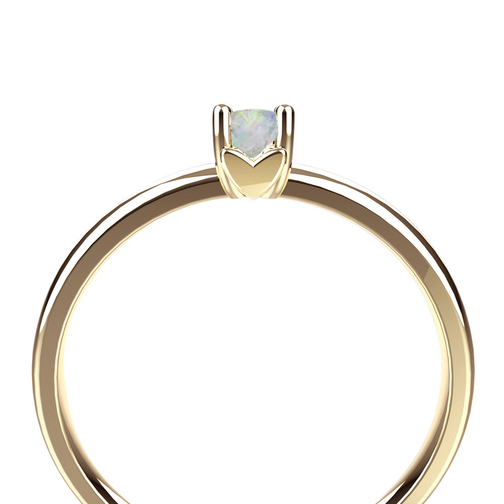 Anillo colección Mi Gema con ópalo (Octubre)