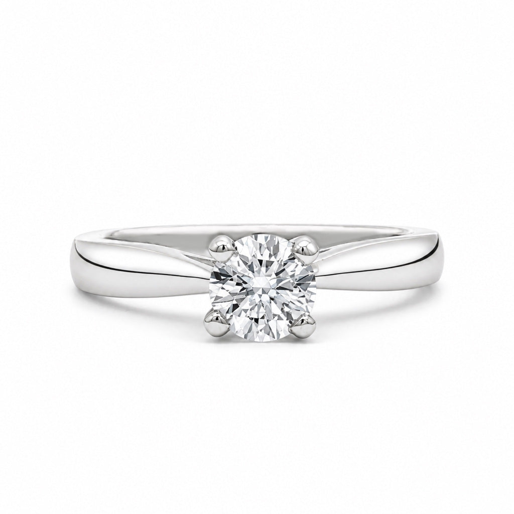 Anillo de compromiso solitario con diamante lab-grown 0.50 ct