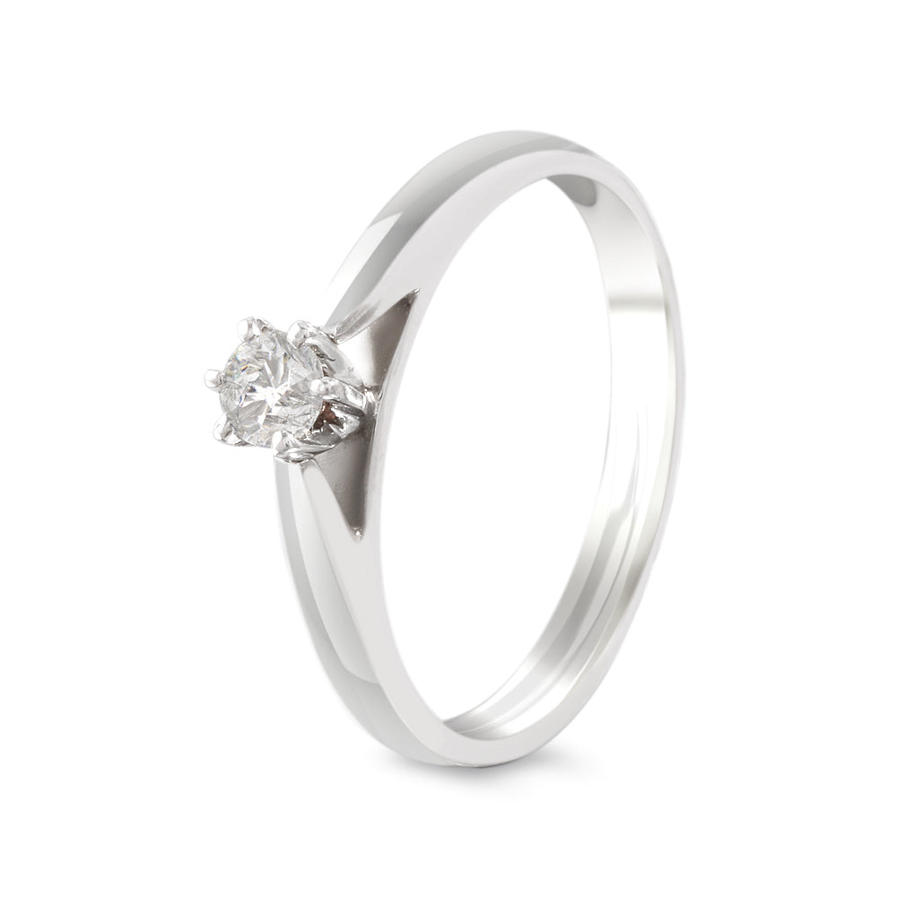 Anillo de compromiso solitario con diamante 0.17 ct
