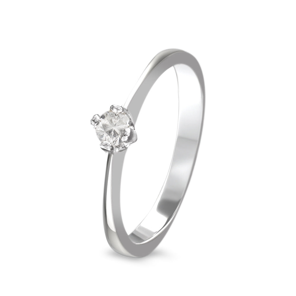 Anillo de compromiso solitario con diamante 0.08 ct