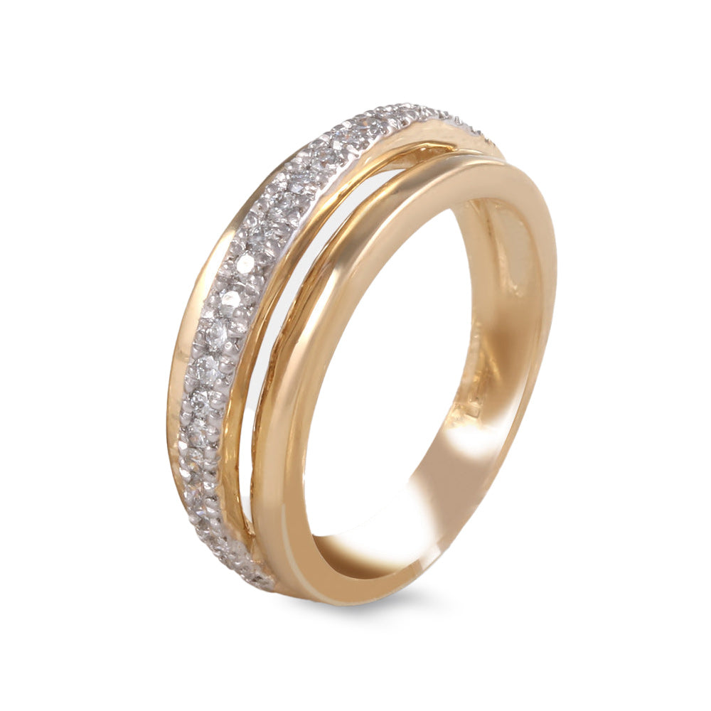 Churumbela estilo triple banda con diamantes