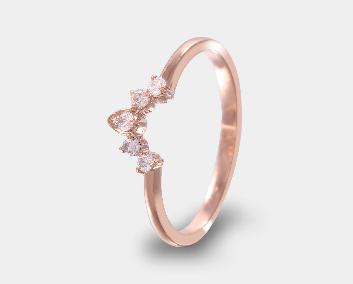 Churumbela estilo ensamble con diamantes