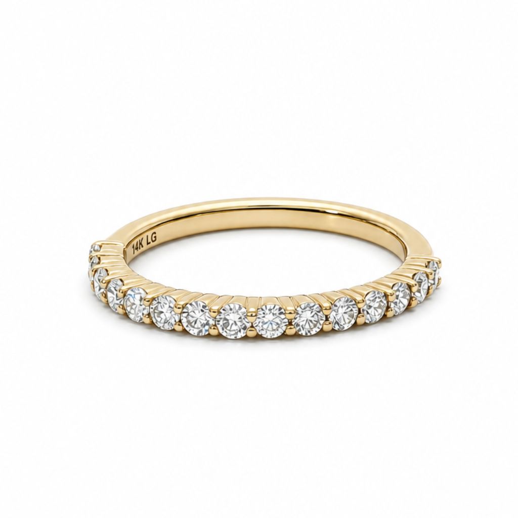 Anillo dúo de compromiso con diamante lab-grown 2.03 ct corte pera
