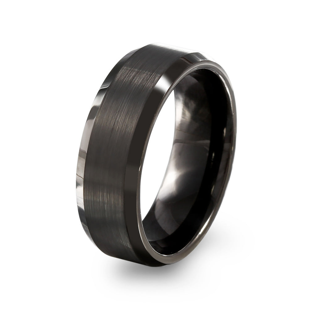 argolla de matrimonio tungsteno negro. Argollas negras