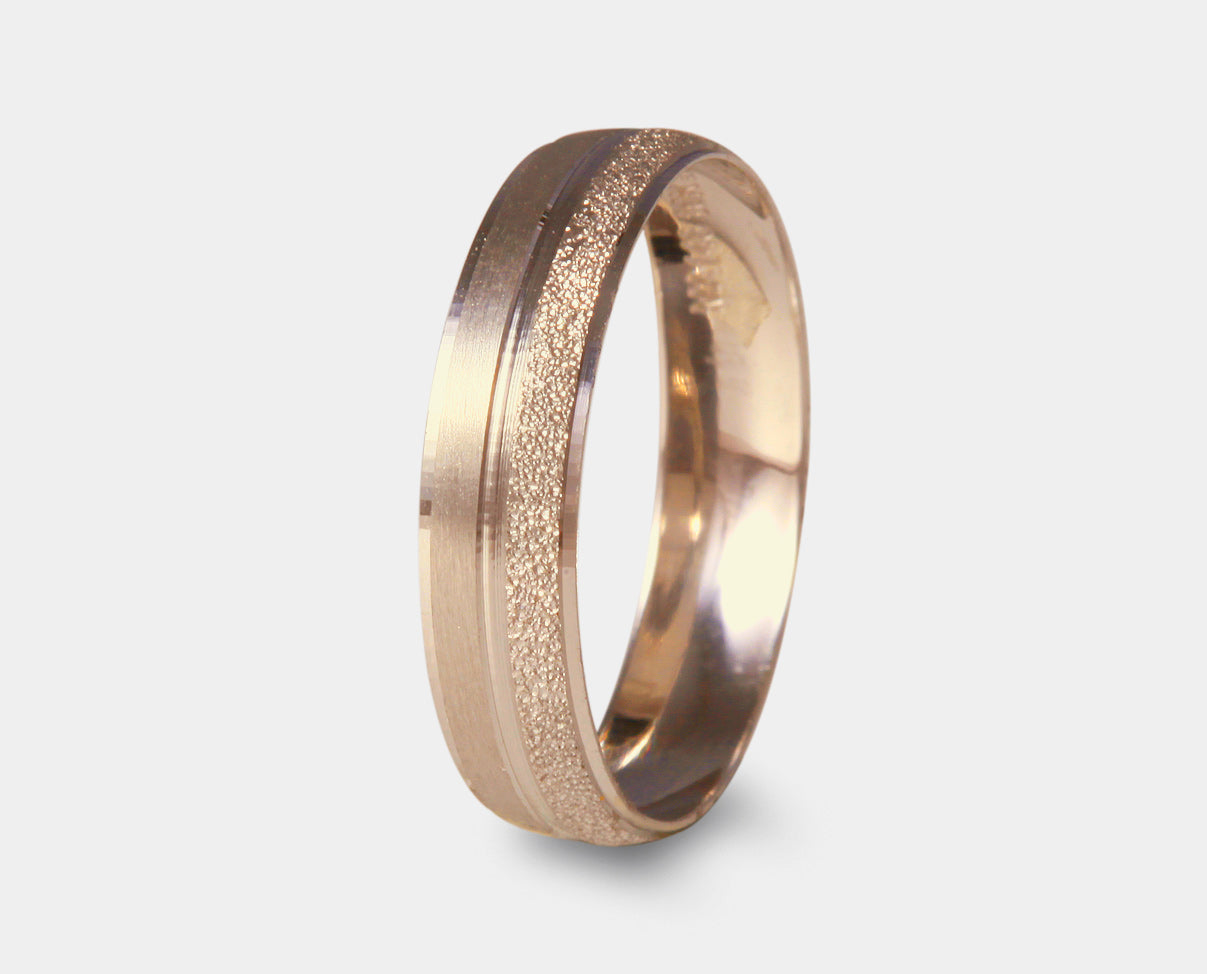 Par de Argollas de Matrimonio Oro 14K  K82C-LE-019-4Y5