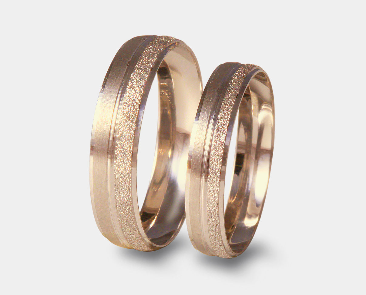 Par de Argollas de Matrimonio Oro 14K  K82C-LE-019-4Y5