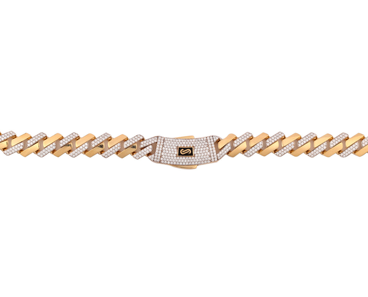 Cadena Monaco Chain estilo edge con circonia