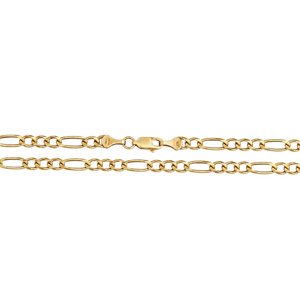 Cadena clásica tejido figaro ancho 4 mm