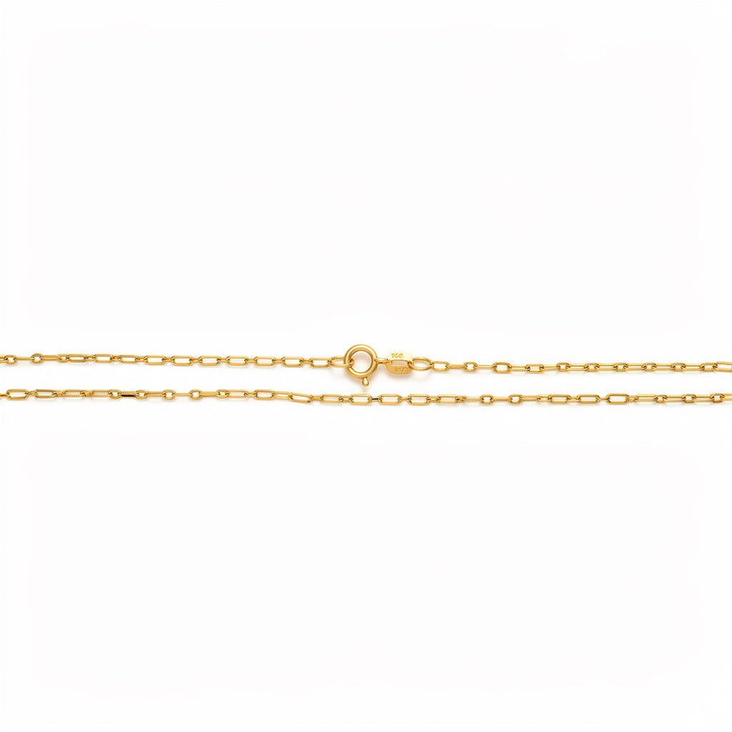 Cadena delgada tejido ancla ancho 1 mm ideal para dije ligero