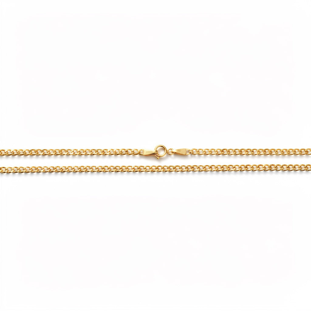Cadena clásica tejido barbado ancho 2 mm