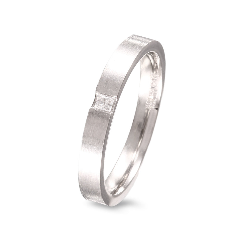 Argolla de matrimonio diseño minimalista con diamante