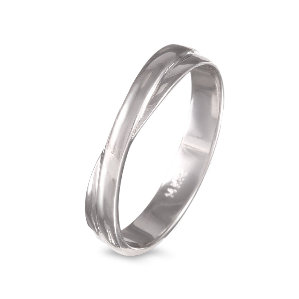 Argolla de matrimonio diseño trenzado