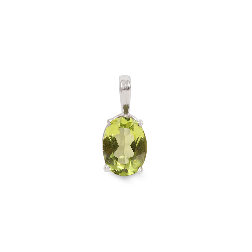 Dije estilo solitario con peridoto