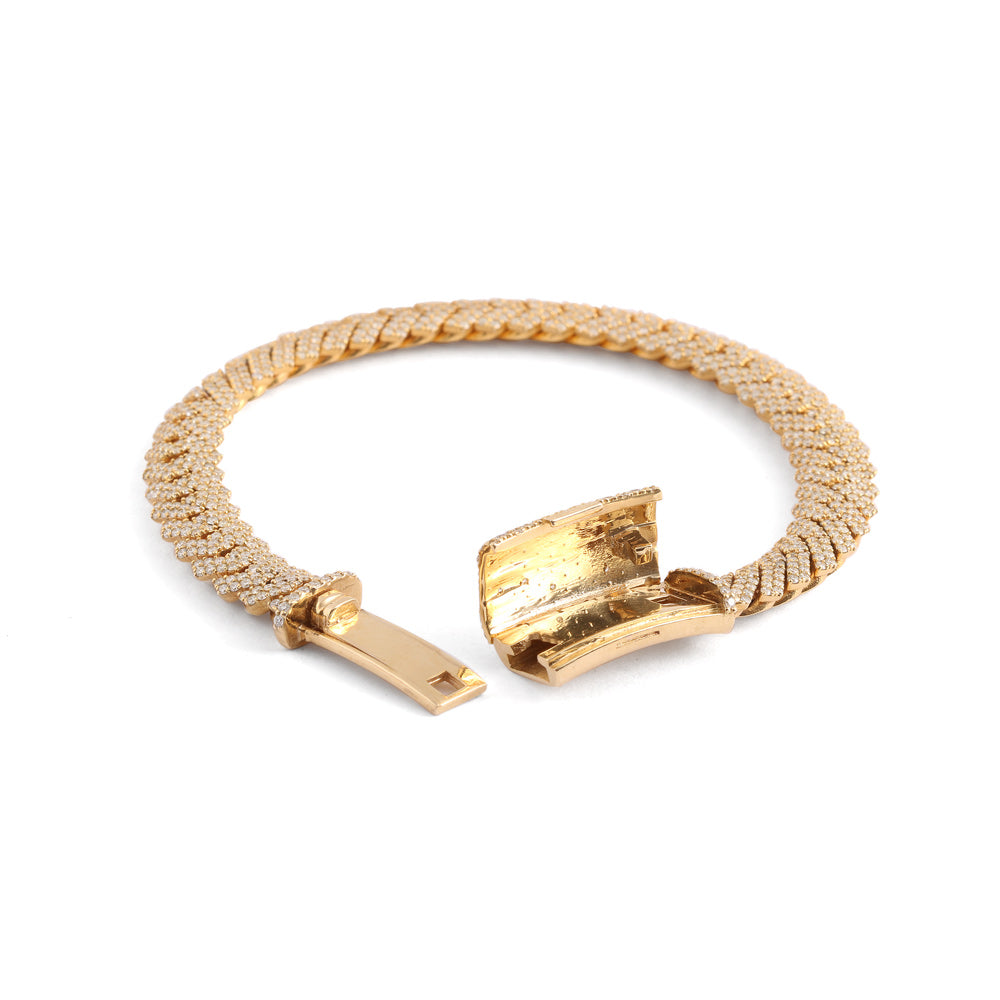 Esclava estilo barbado con diamantes