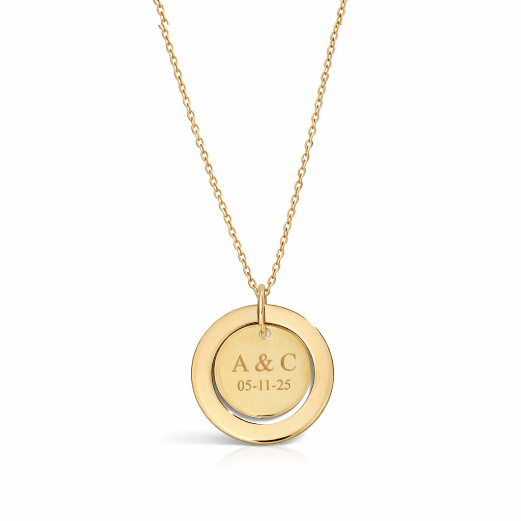 Gargantilla personalizada con dije grabado con marco