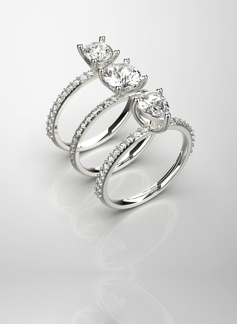 anillos de compromiso con diamante