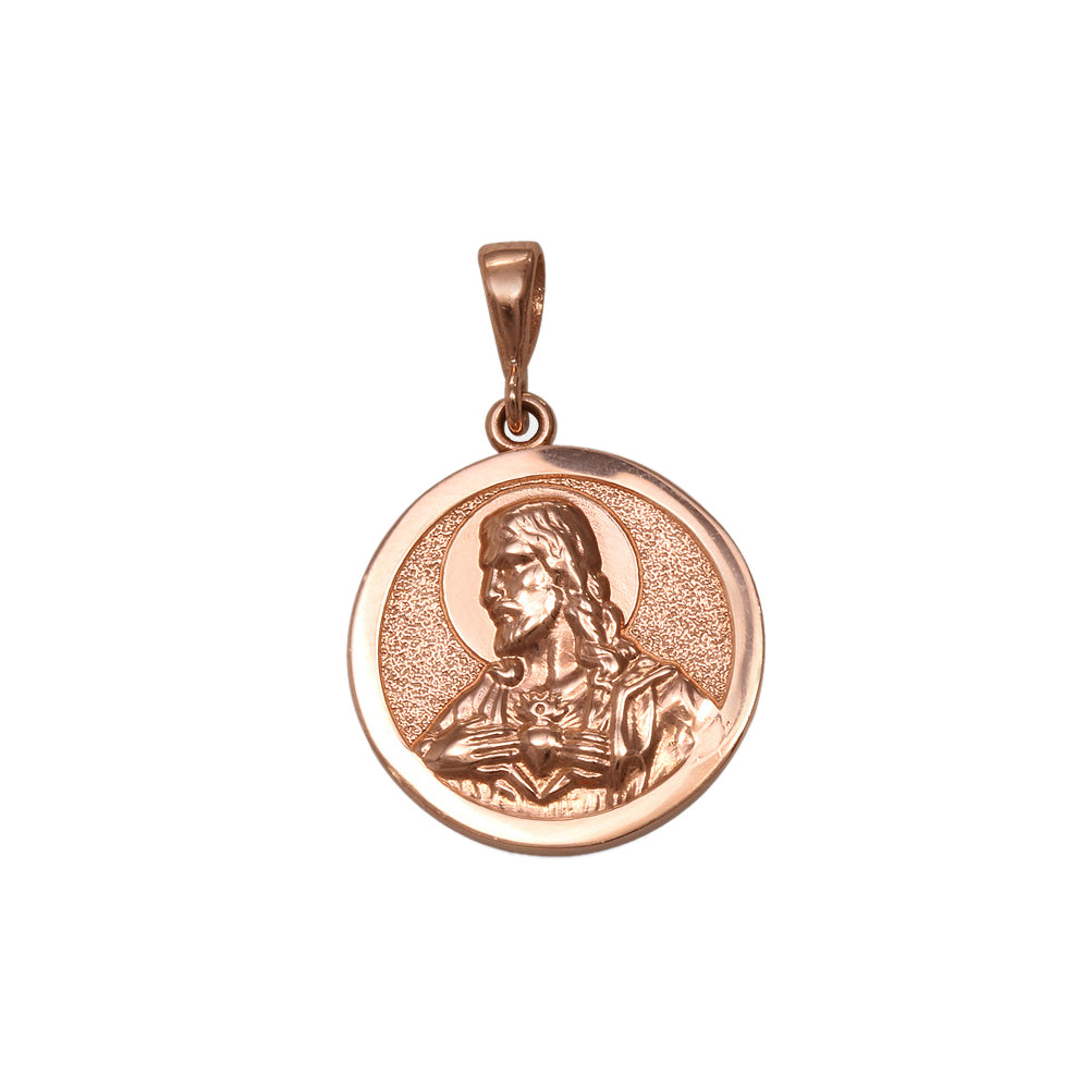 Medalla escapulario Virgen del Carmen y Sagrado Corazón de Jesús