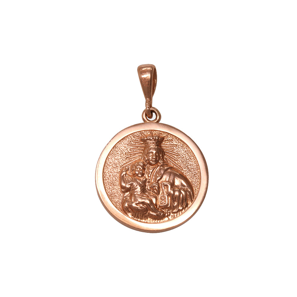 Medalla escapulario Virgen del Carmen y Sagrado Corazón de Jesús