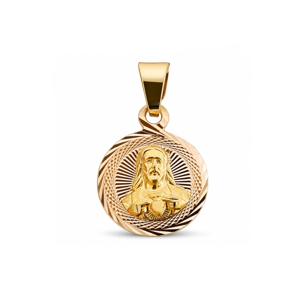 Medalla redonda Sagrado Corazón de Jesús