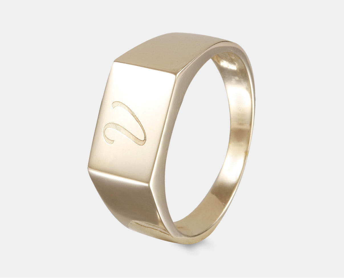 Anillo de Caballero Personalizado Oro AH2B-ECA6A