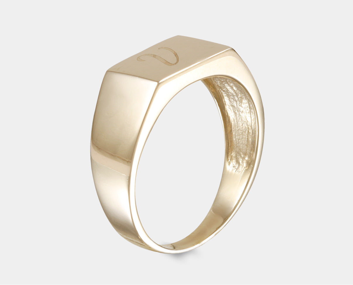 Anillo de Caballero Personalizado Oro AH2B-ECA6A