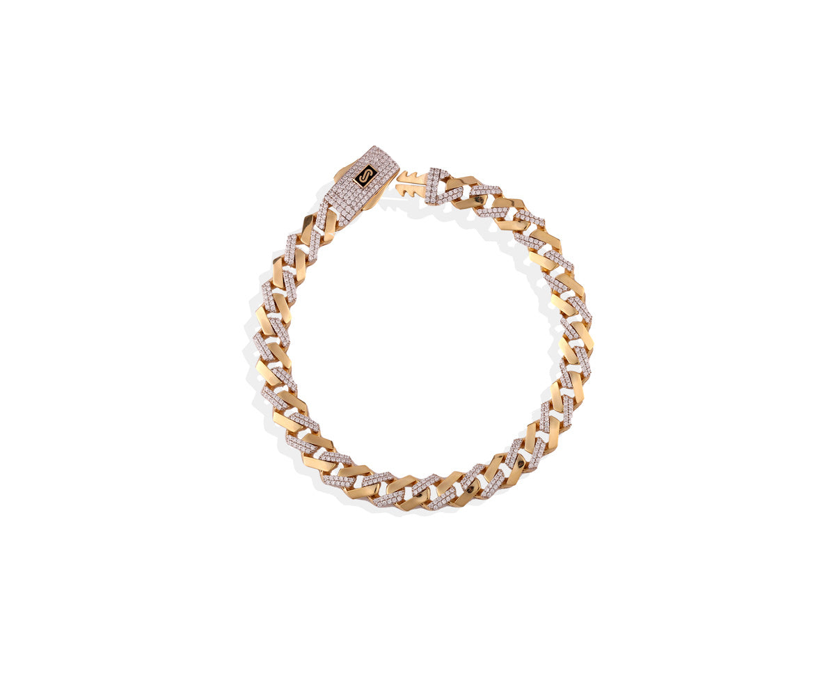 Esclava Monaco Chain estilo edge con circonia