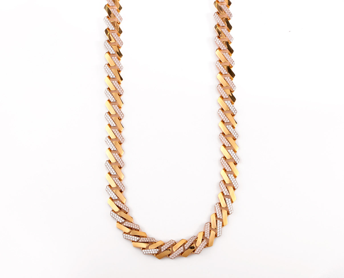 Cadena Monaco Chain estilo edge con circonia