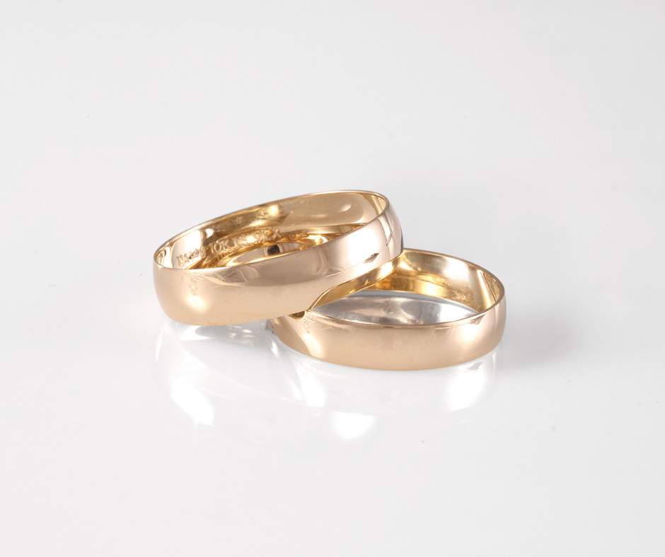 Par de Argollas de Matrimonio Oro 14K  K82C-LE-004-4Y5