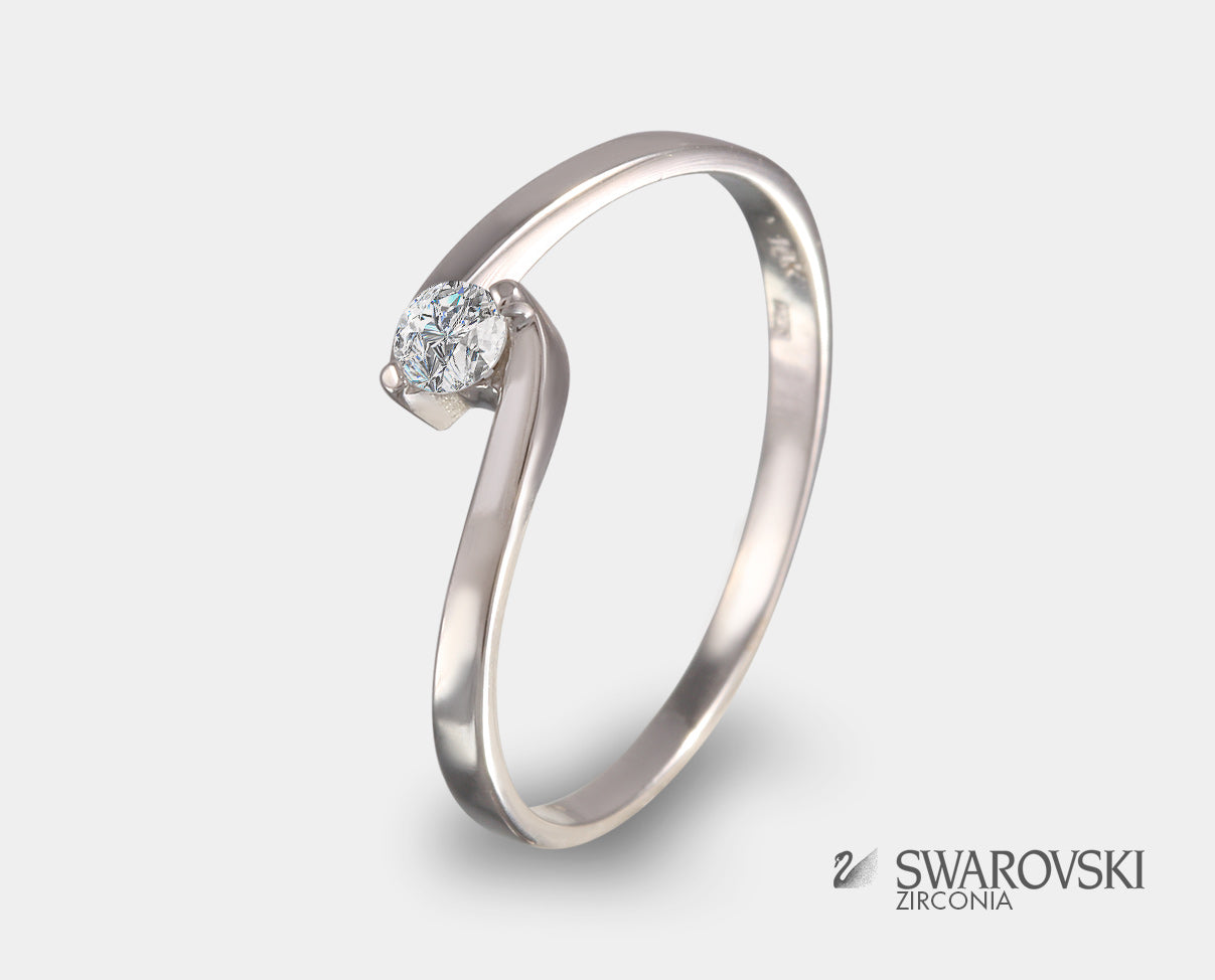 anillo de compromiso zirconia swarovski, anillo de promesa